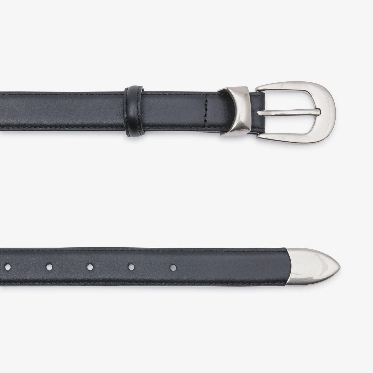 Ceinture fine en cuir