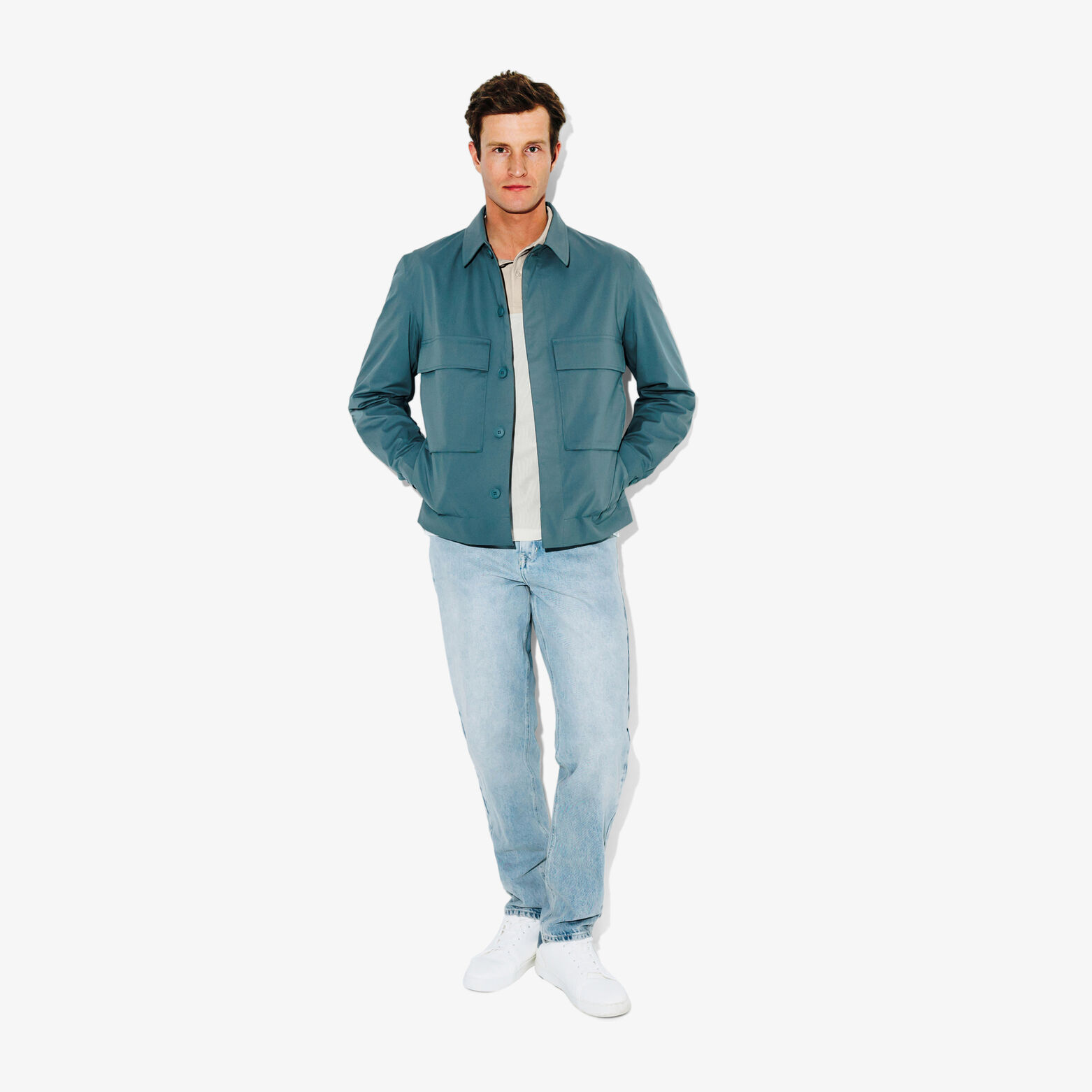 Colorblock polo met korte mouwen