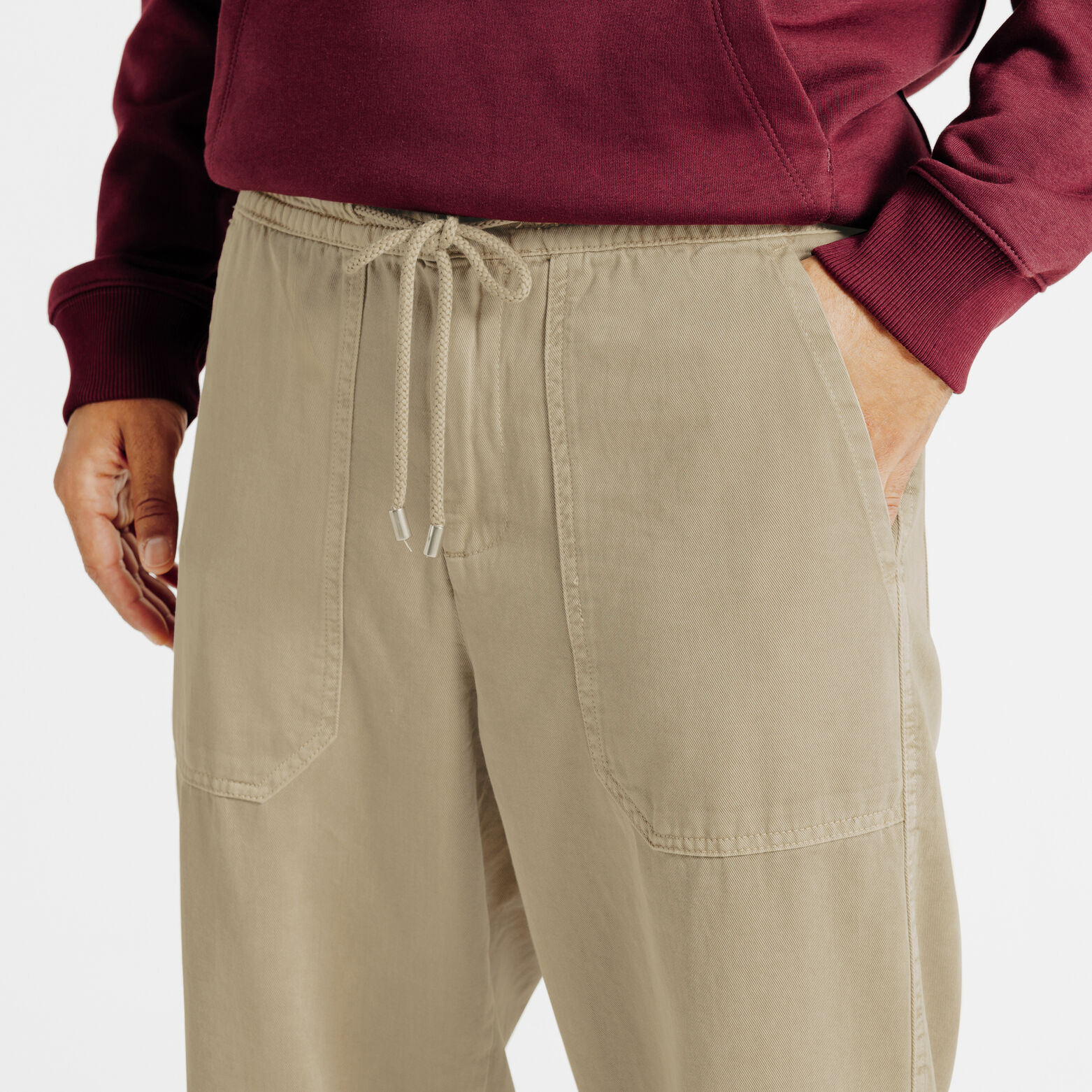 Pantalon jogger taille &eacute;lastiqu&eacute;e