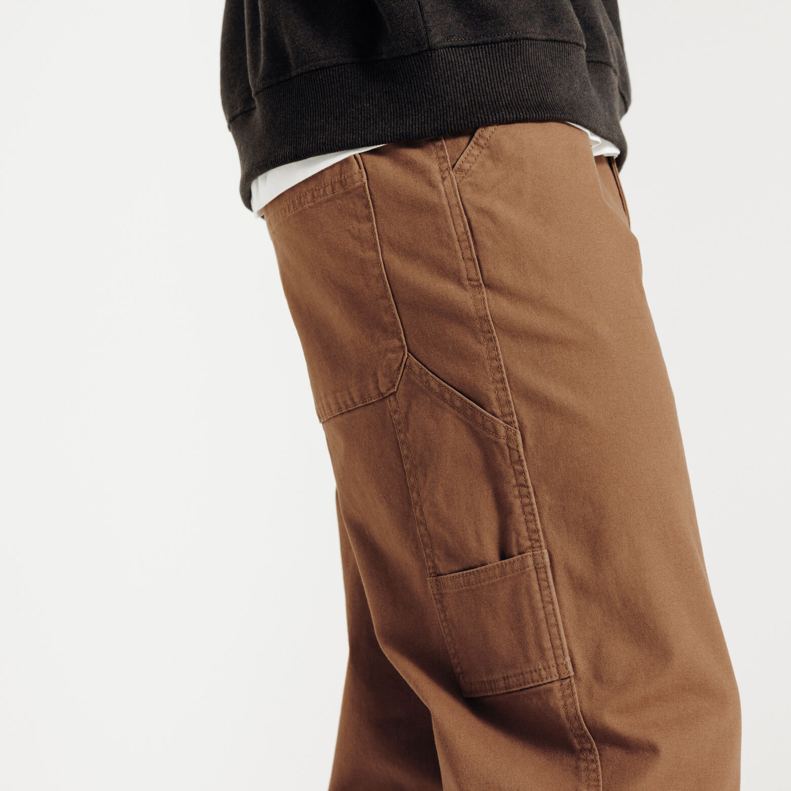 Pantalon charpentier loose mati&egrave;re canvas