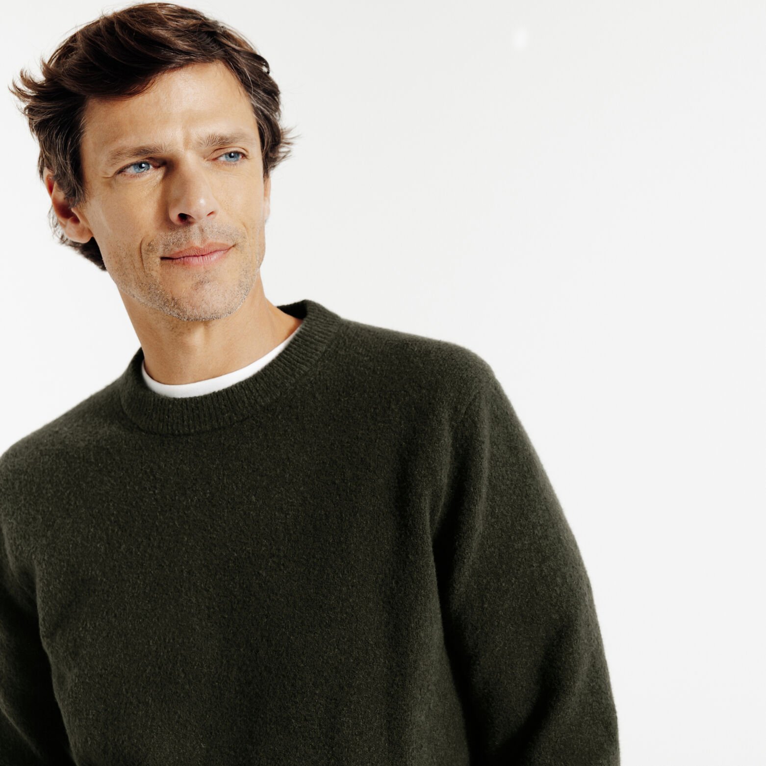 Pull col rond mousseux