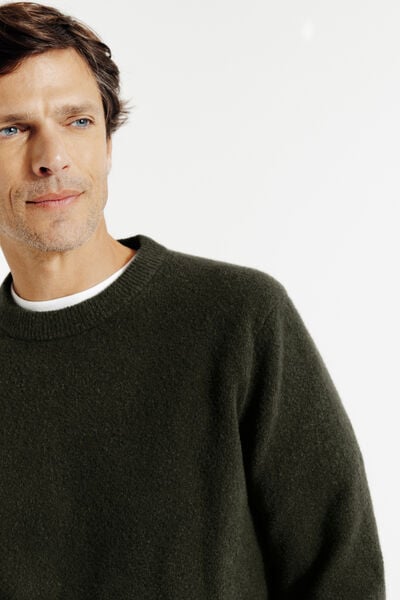 Pull col rond mousseux