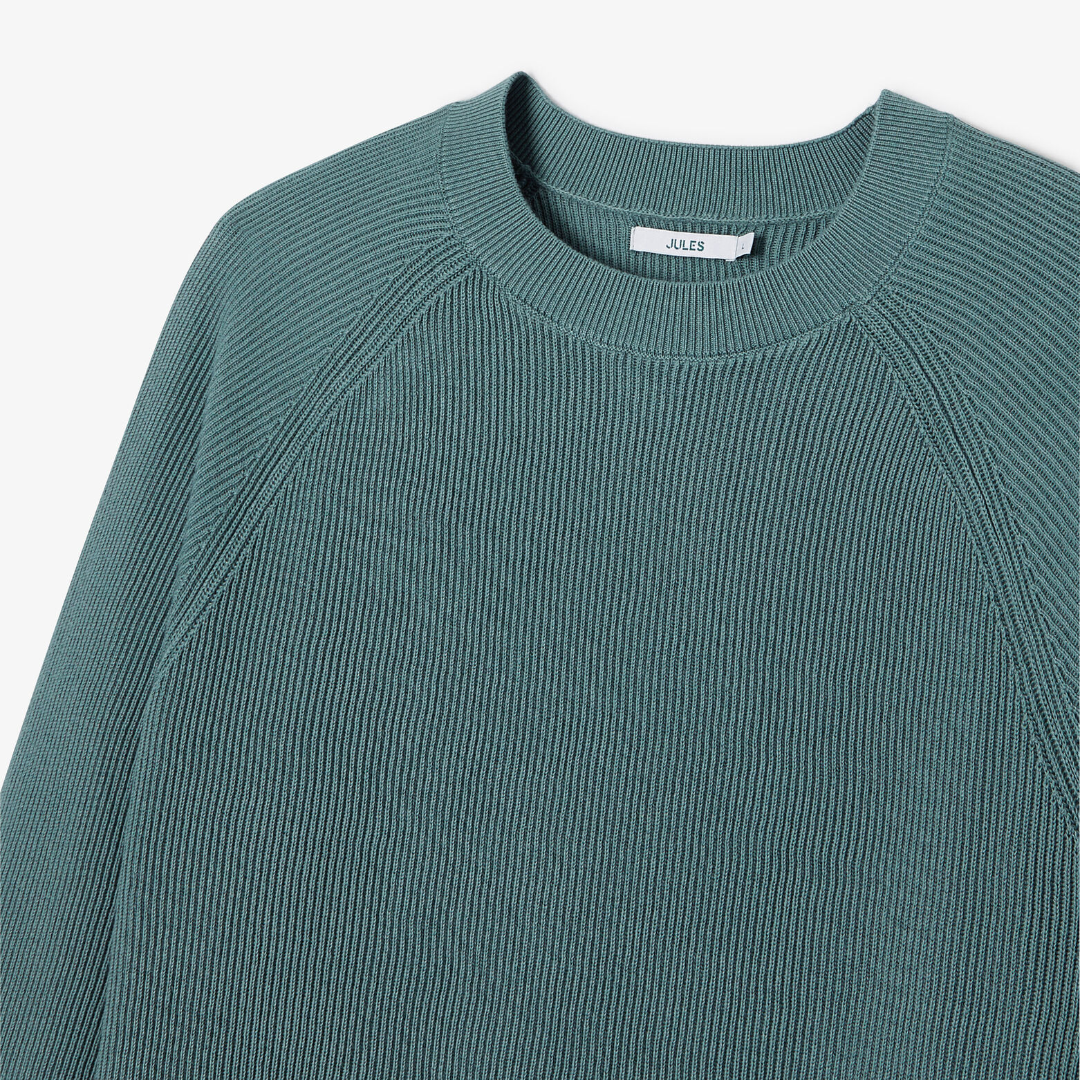 Trui met ronde hals in ribstof