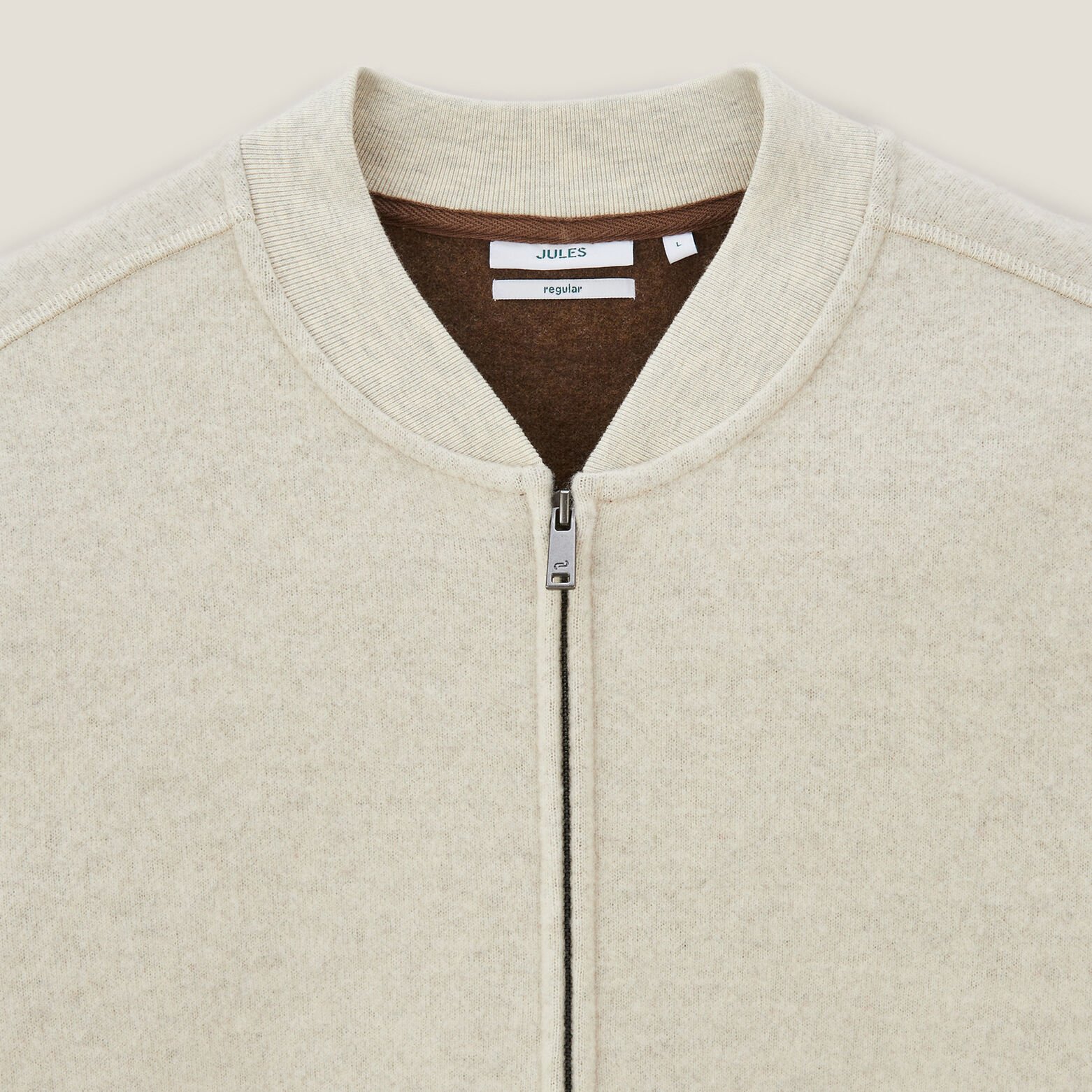 Sweat en maille zipp&eacute;