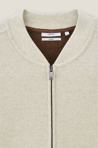 Sweat en maille zipp&eacute;