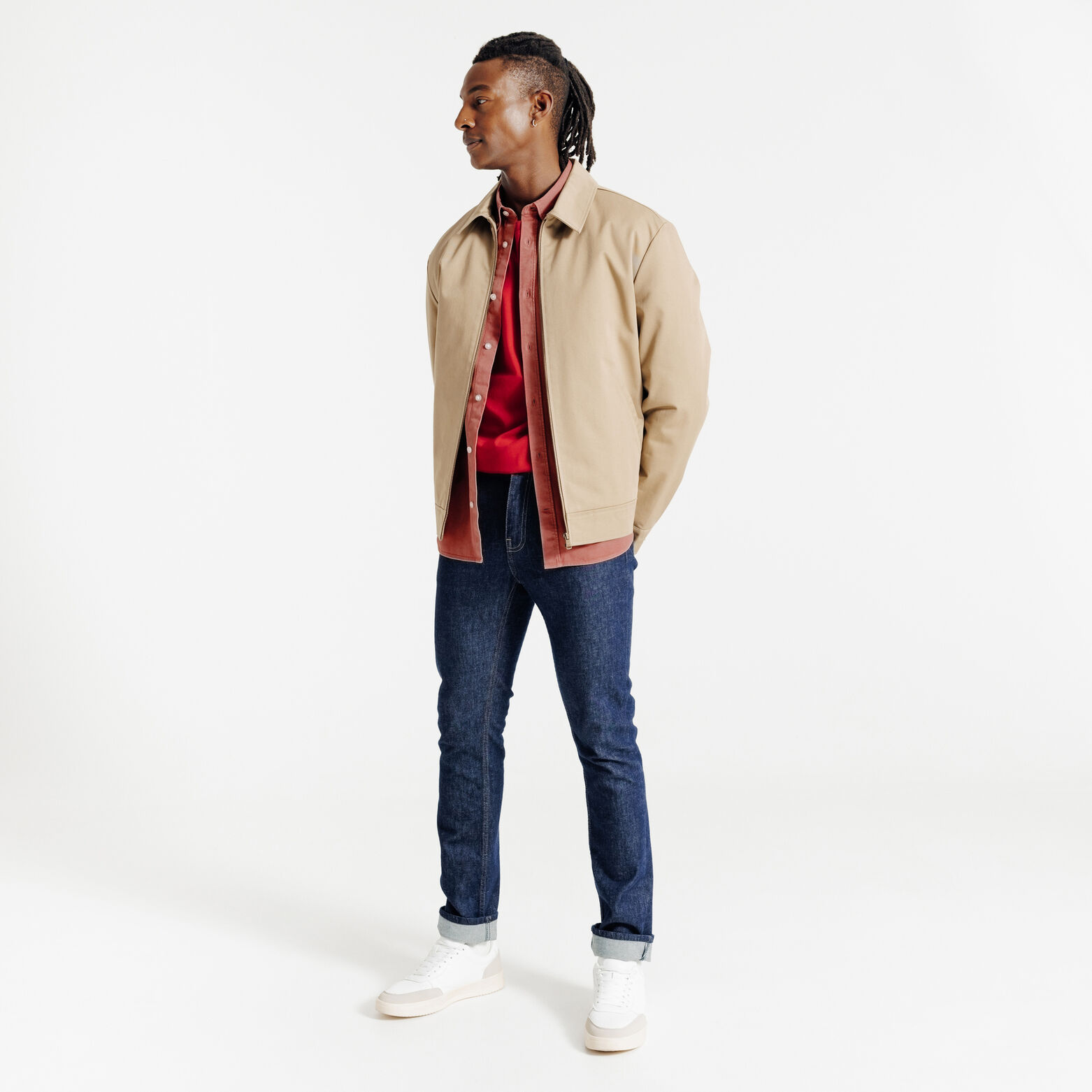 Chemise en coton unie