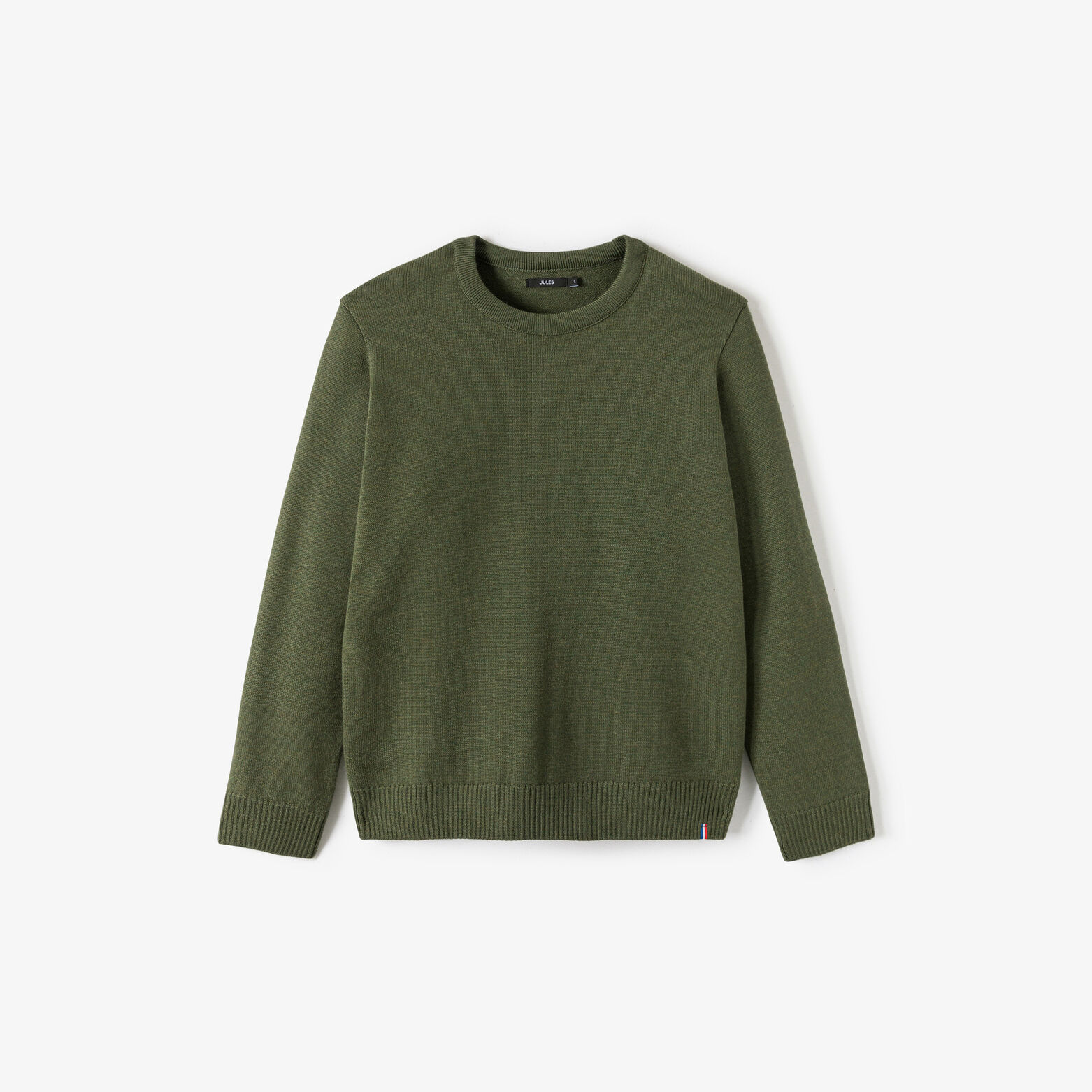 Pull laine col rond Made In France