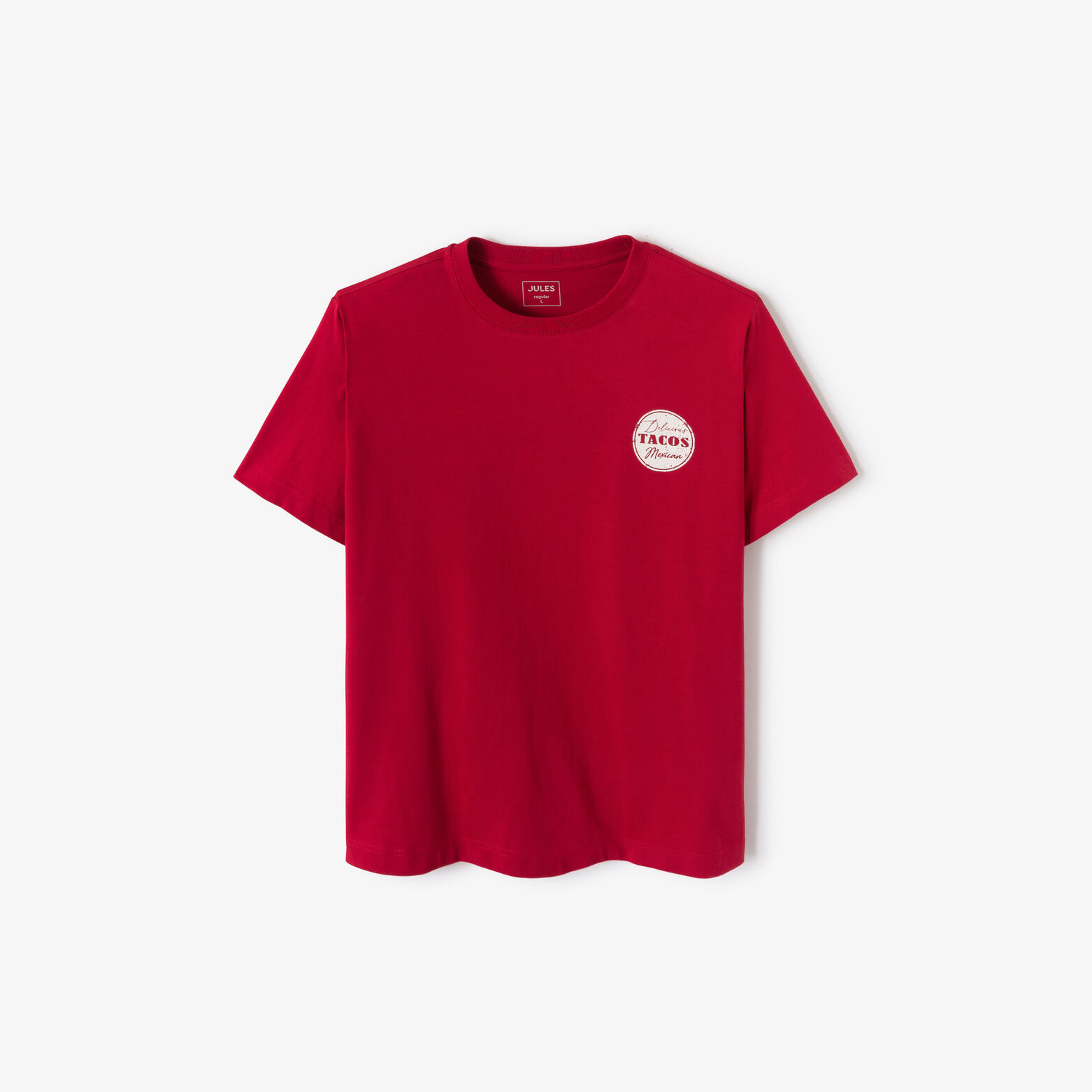 T-shirt met foodprint voor-en achteraan