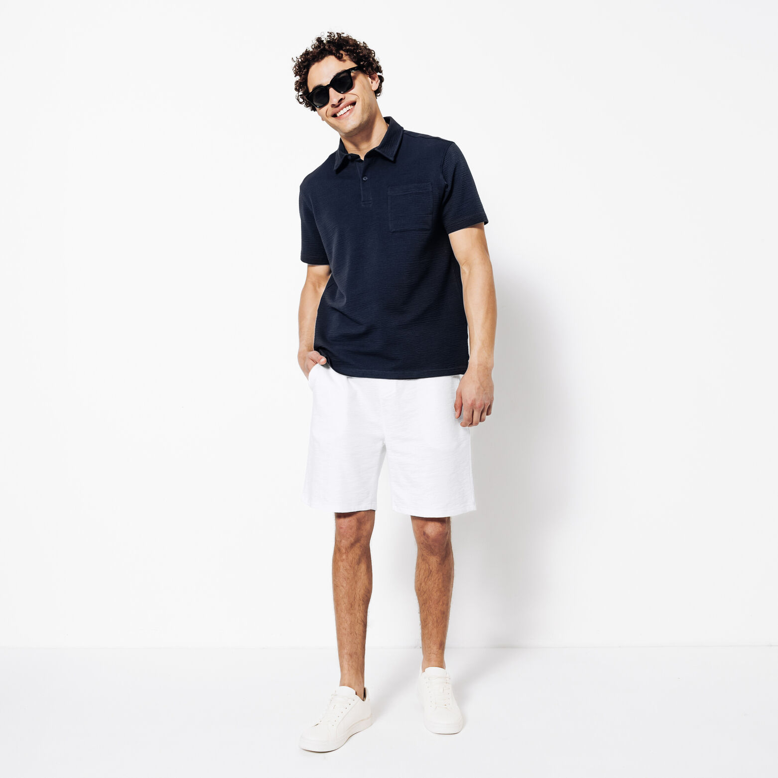 Bermuda taille &eacute;lastiqu&eacute;e