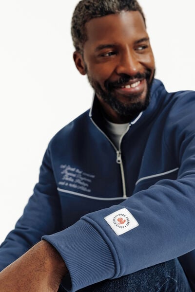 Sweat col montant zipp&eacute; licence France Rugby