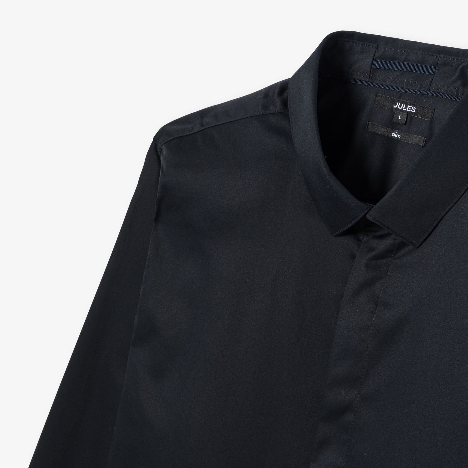 Chemise en coton satin&eacute;