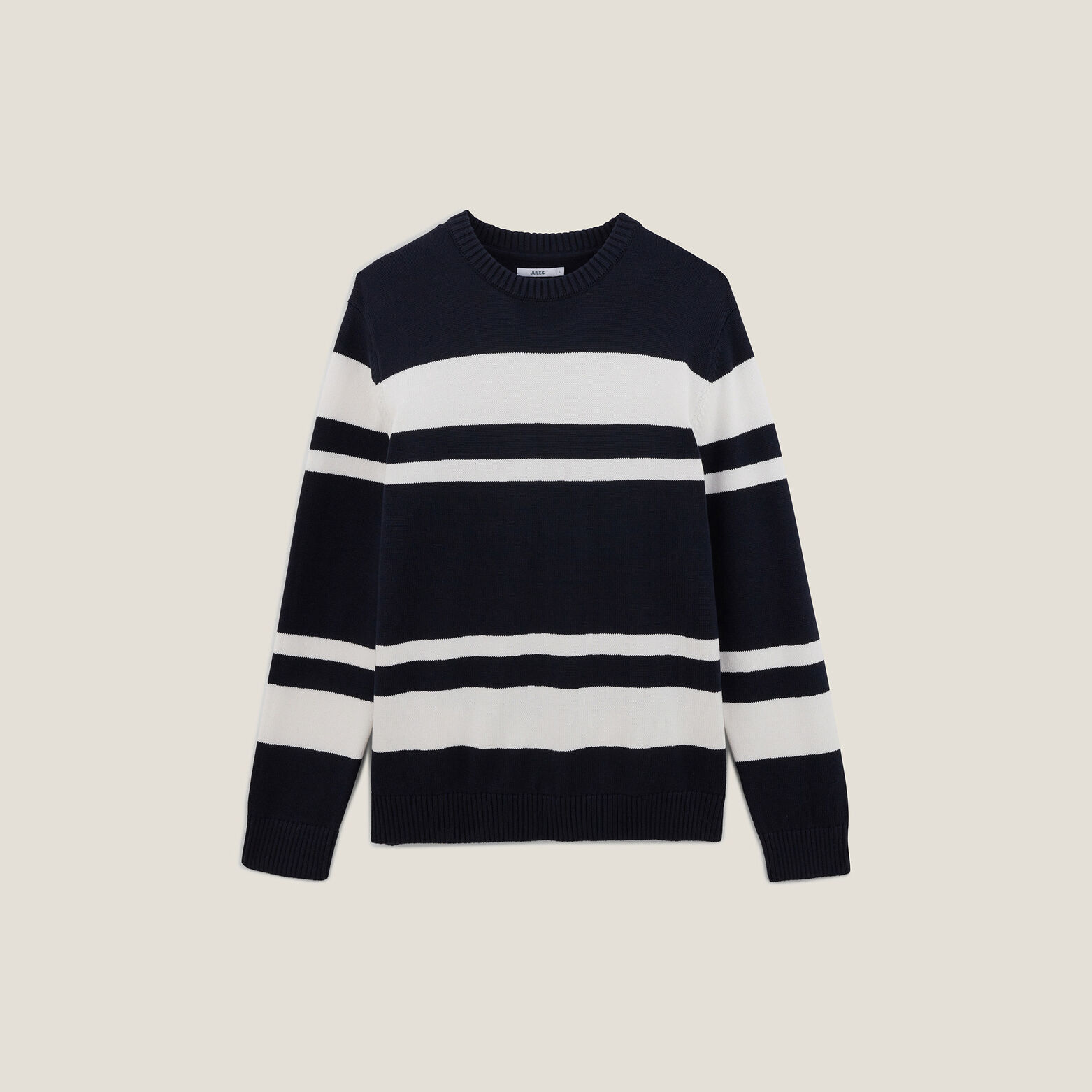 Pull col rond ray&eacute;