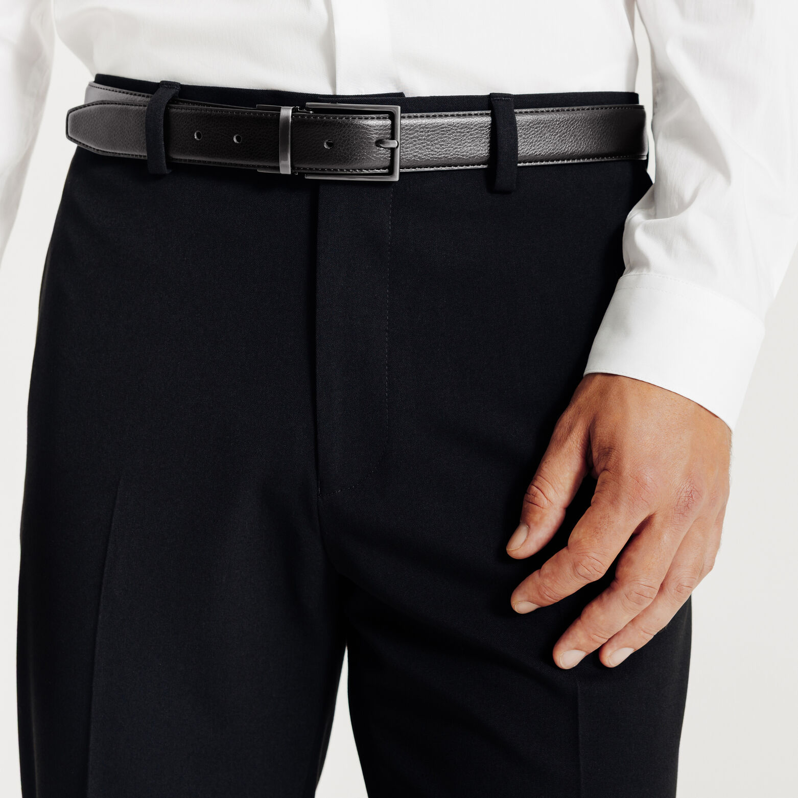 Ceinture r&eacute;versible &agrave; boucle