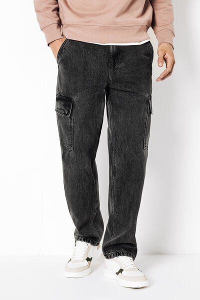 Jean loose poches cargo