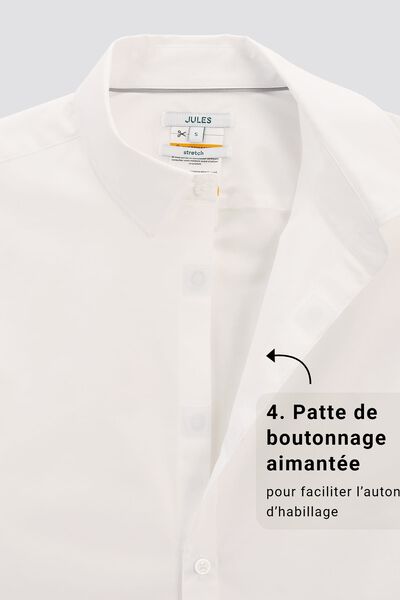 Chemise regular pour personne &agrave; mobilit&eacute; r&eacute;duite