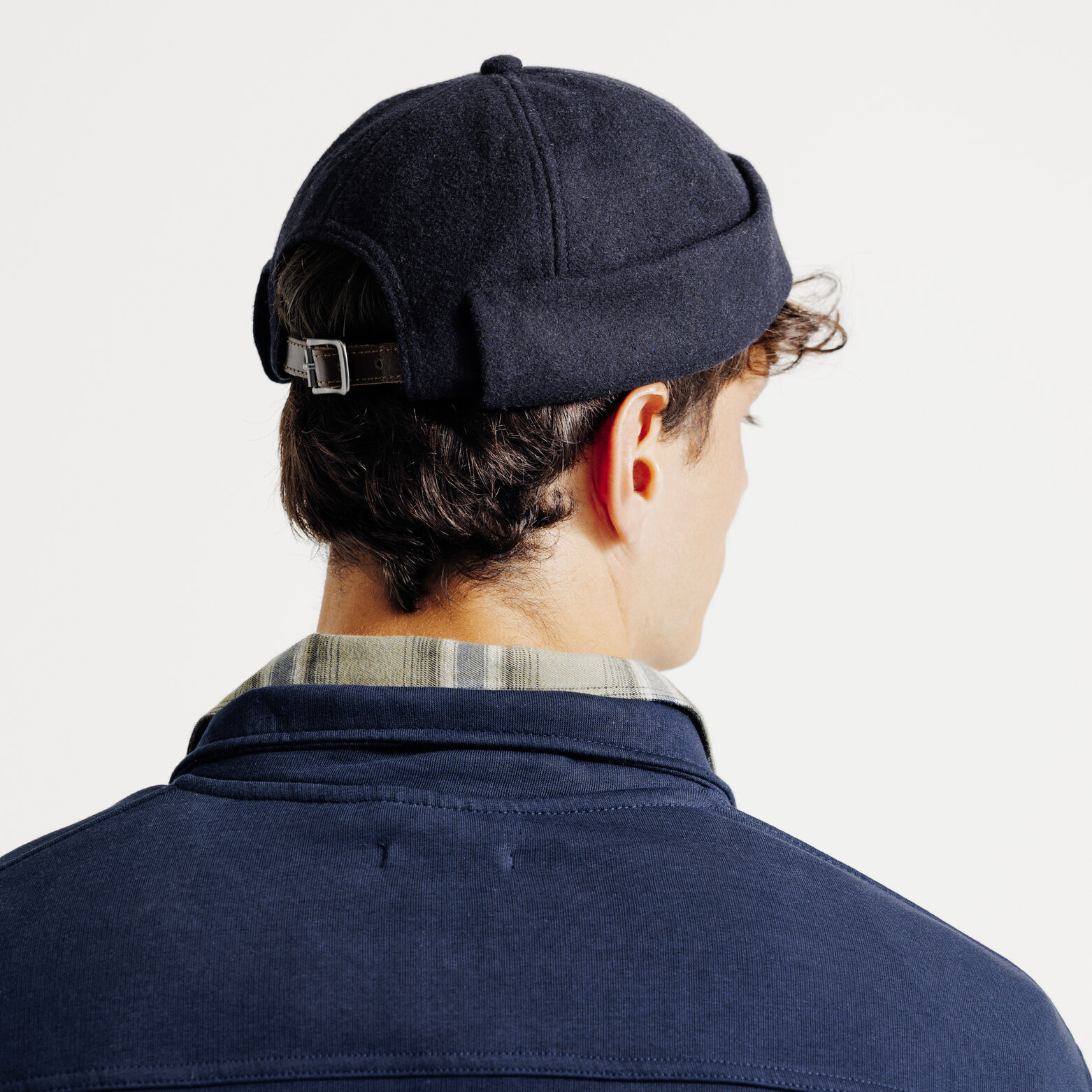 Casquette sans visi&egrave;re en flanelle