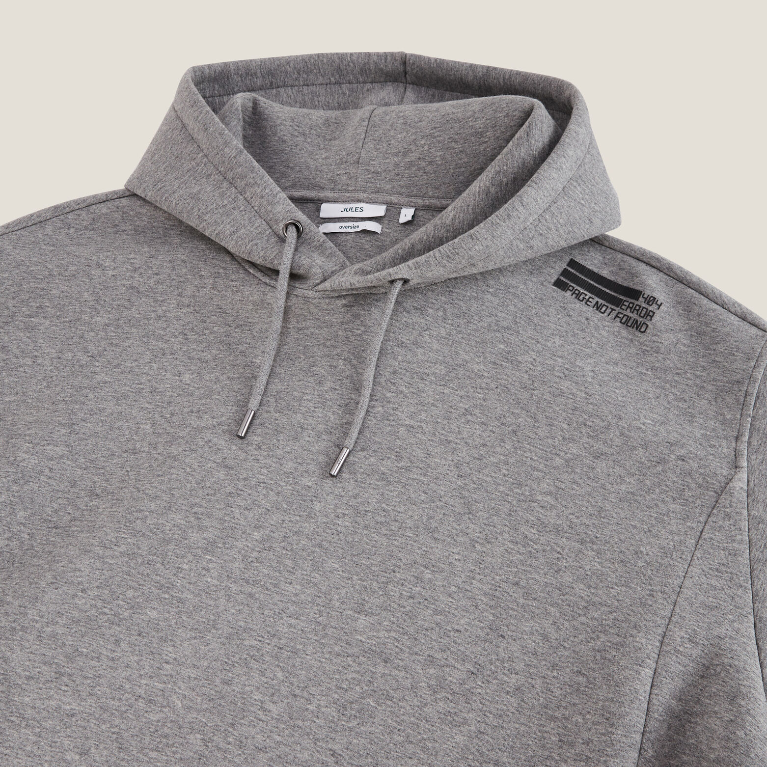 Sweat &agrave; capuche oversize bas droit