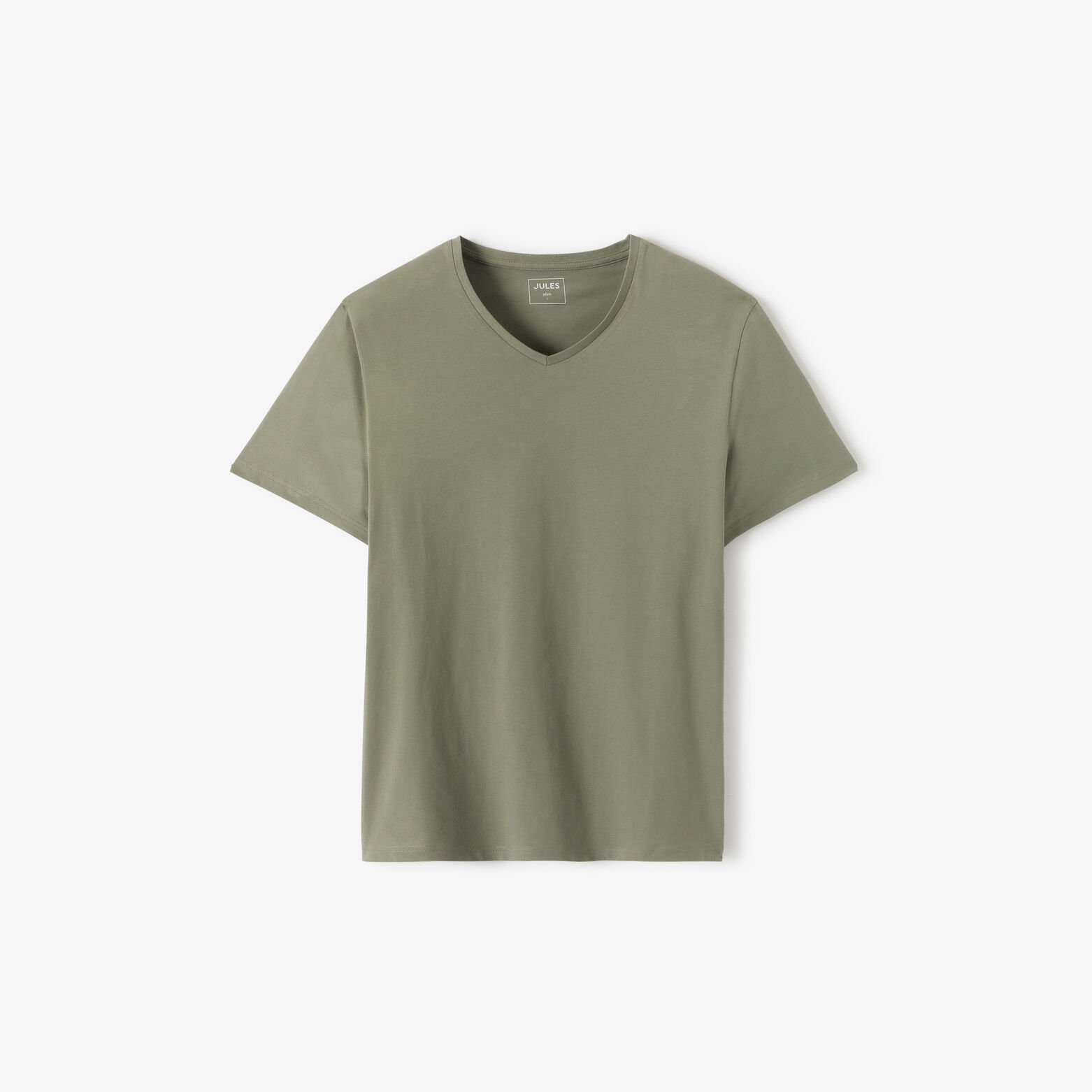 Tee shirt col V en coton