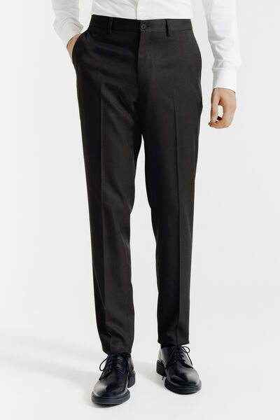 Pantalon de costume slim uni