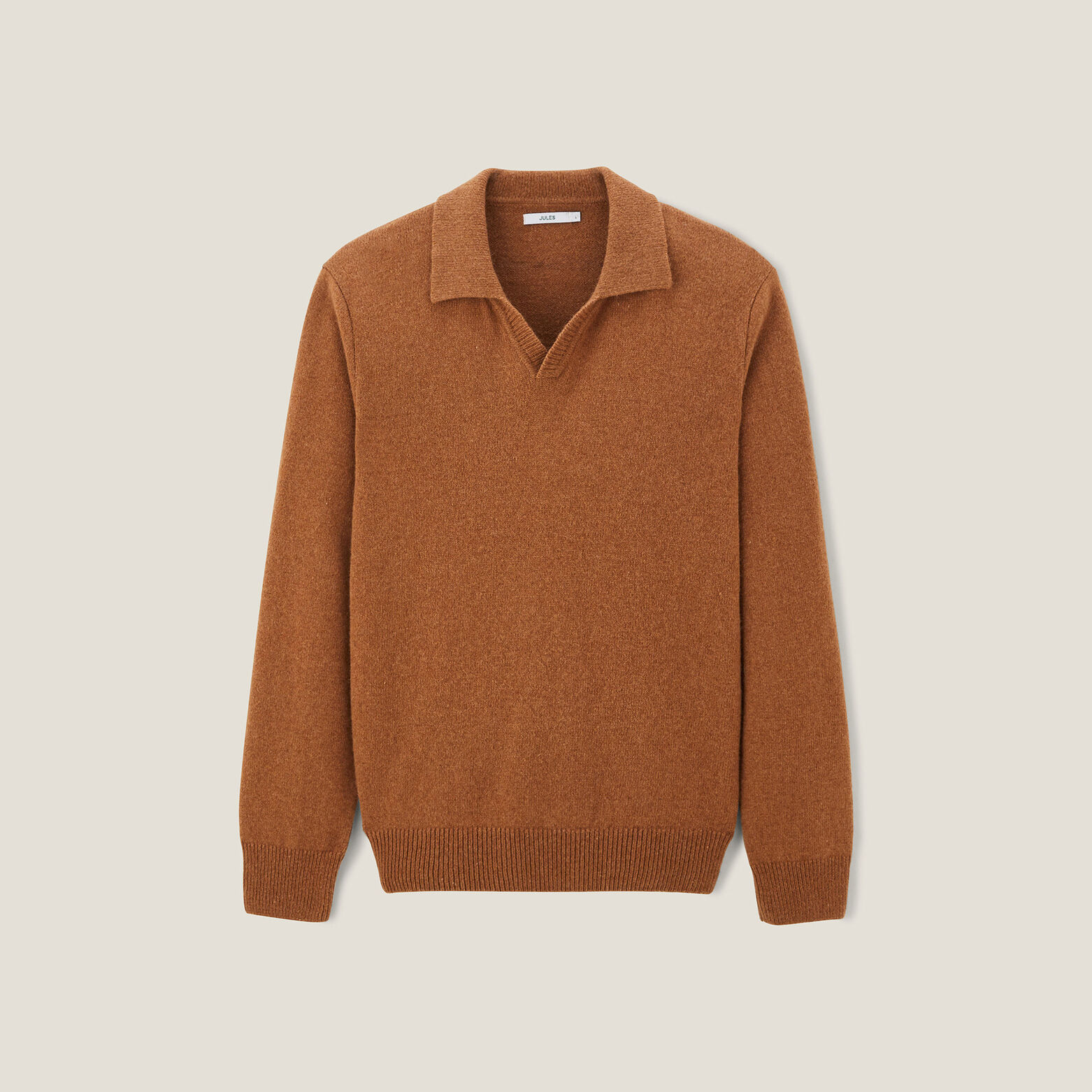 Polo in tricot met resortkraag