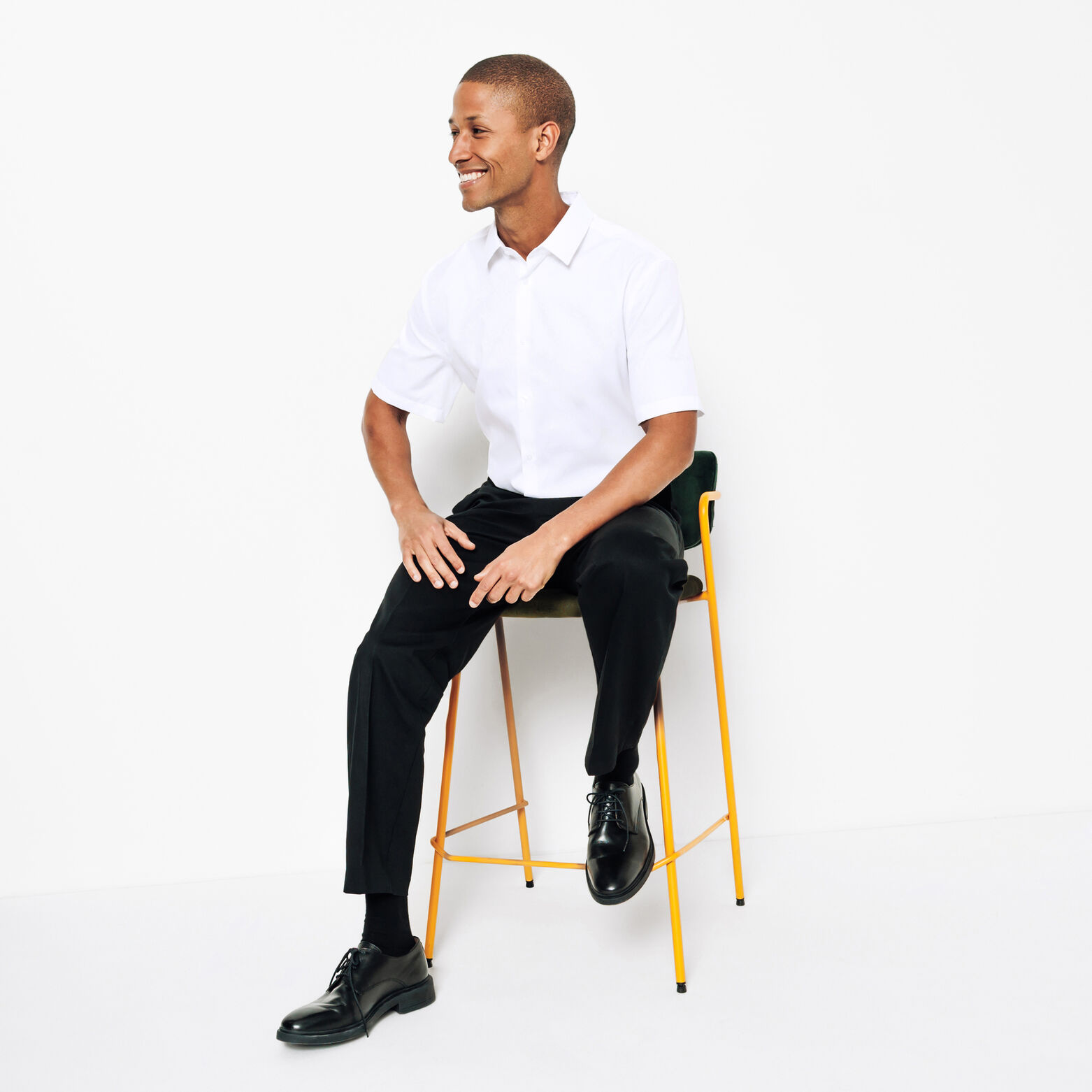 Chemisette en coton sans repassage