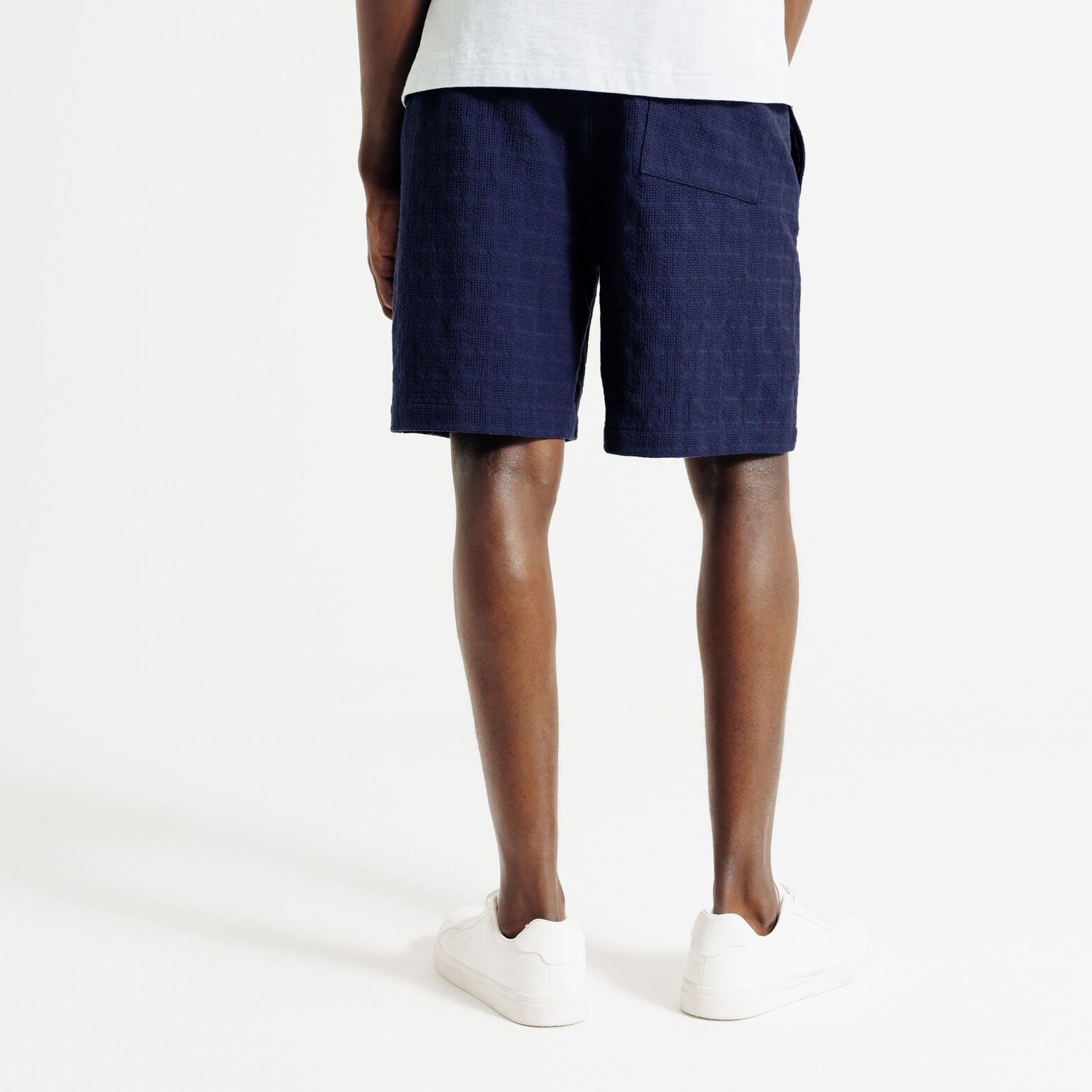 Bermuda taille &eacute;lastiqu&eacute;e uni