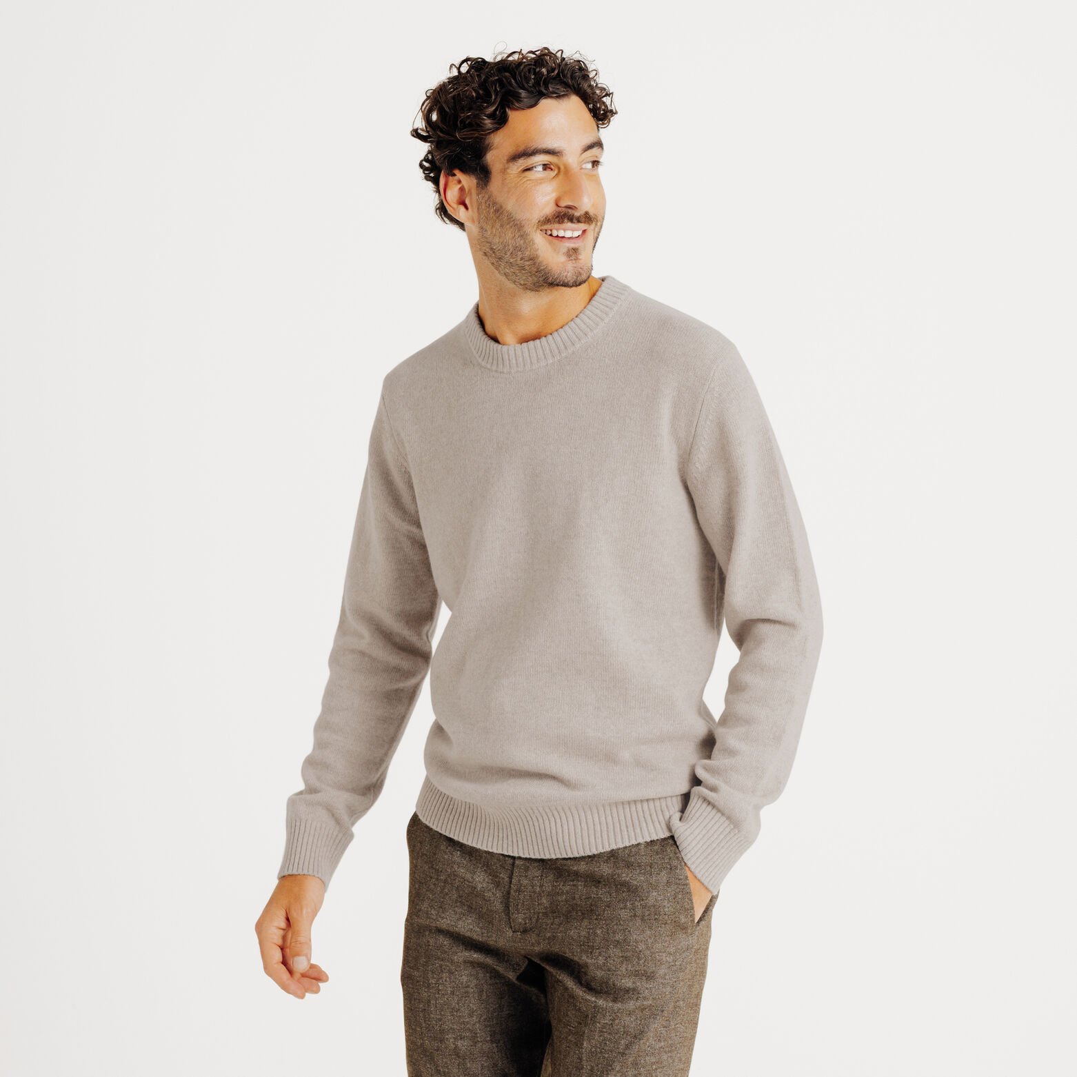 Pull col rond lambswool