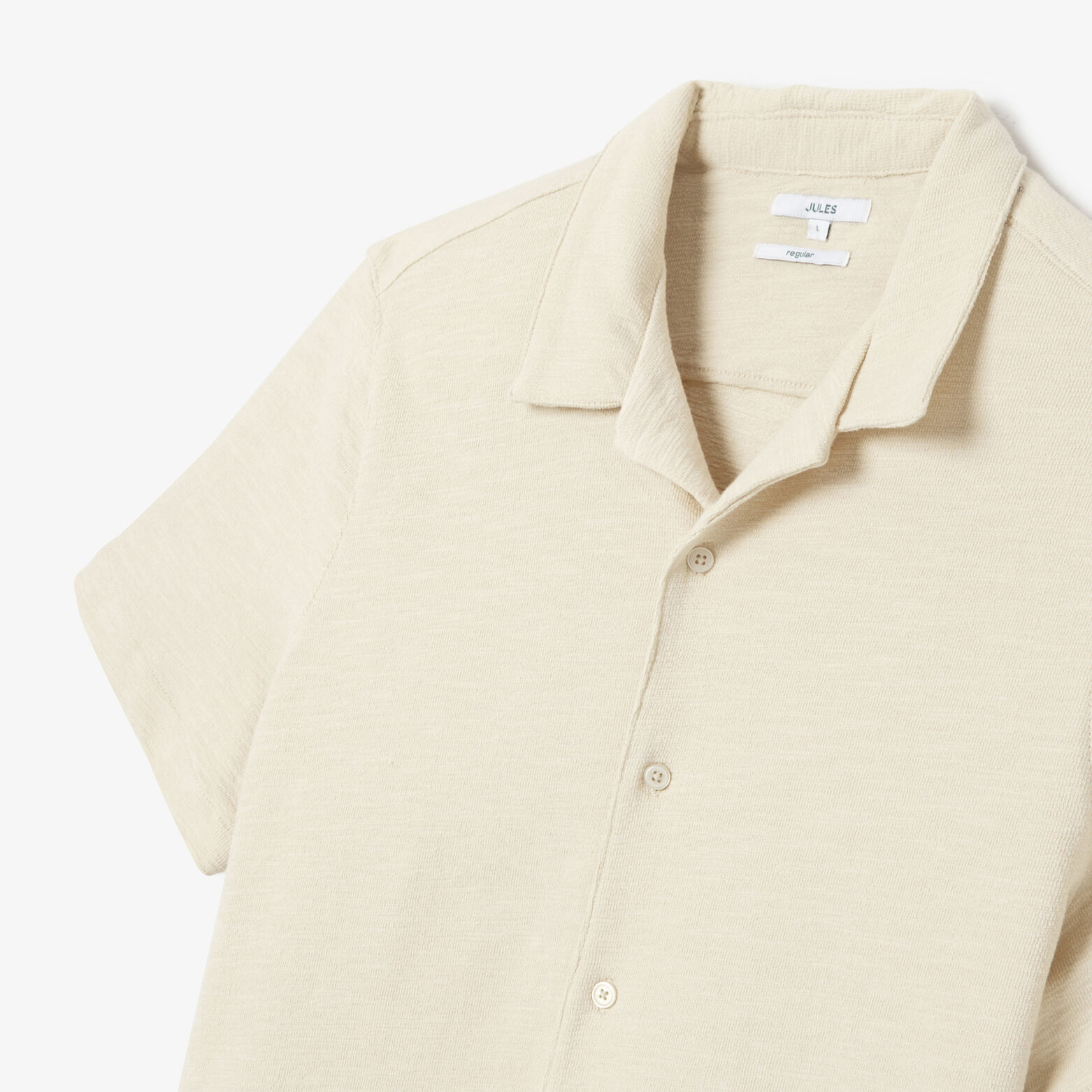 Hemdje in badstof met haaienkraag