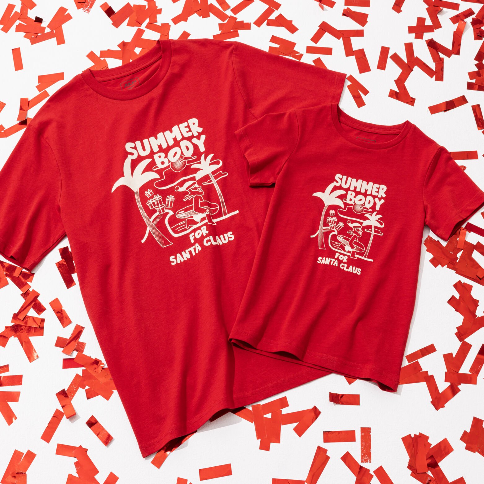 Het pakket kerst-T-shirt - Rood