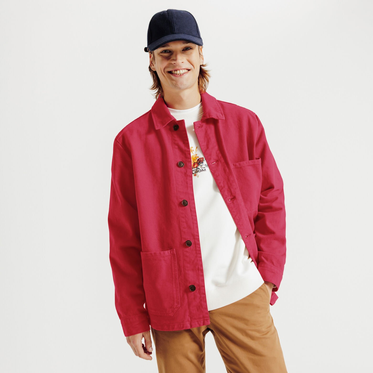 Vest met hemdskraag en knopen