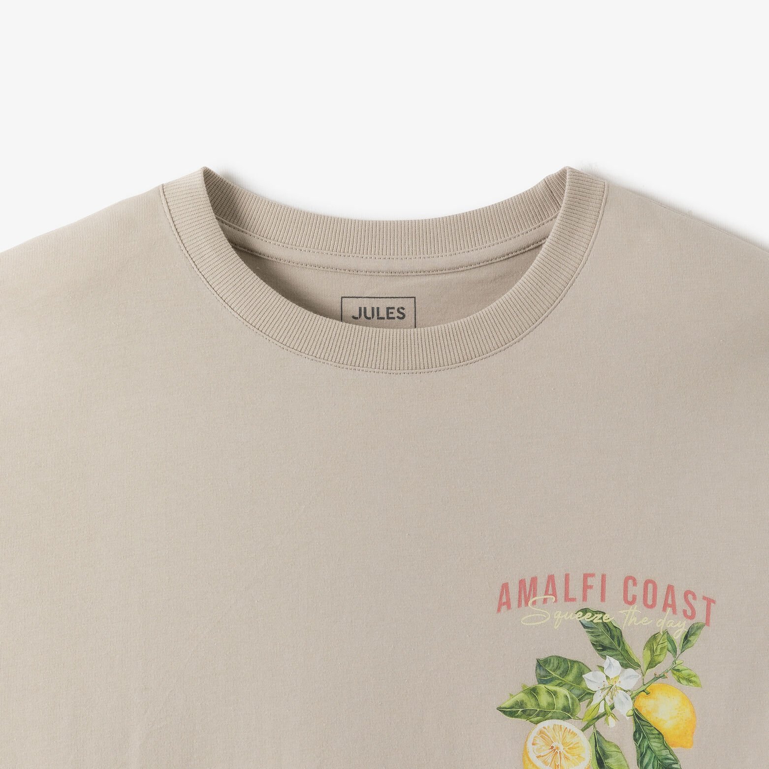 Tee shirt imprim&eacute; devant et dos citron