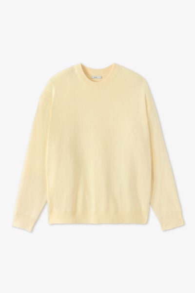 Pull col rond relax tricotage jacquard