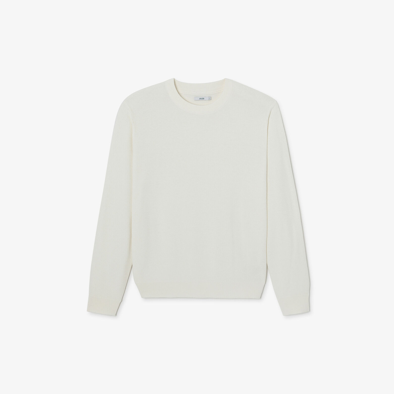 Pull col rond jeux de points