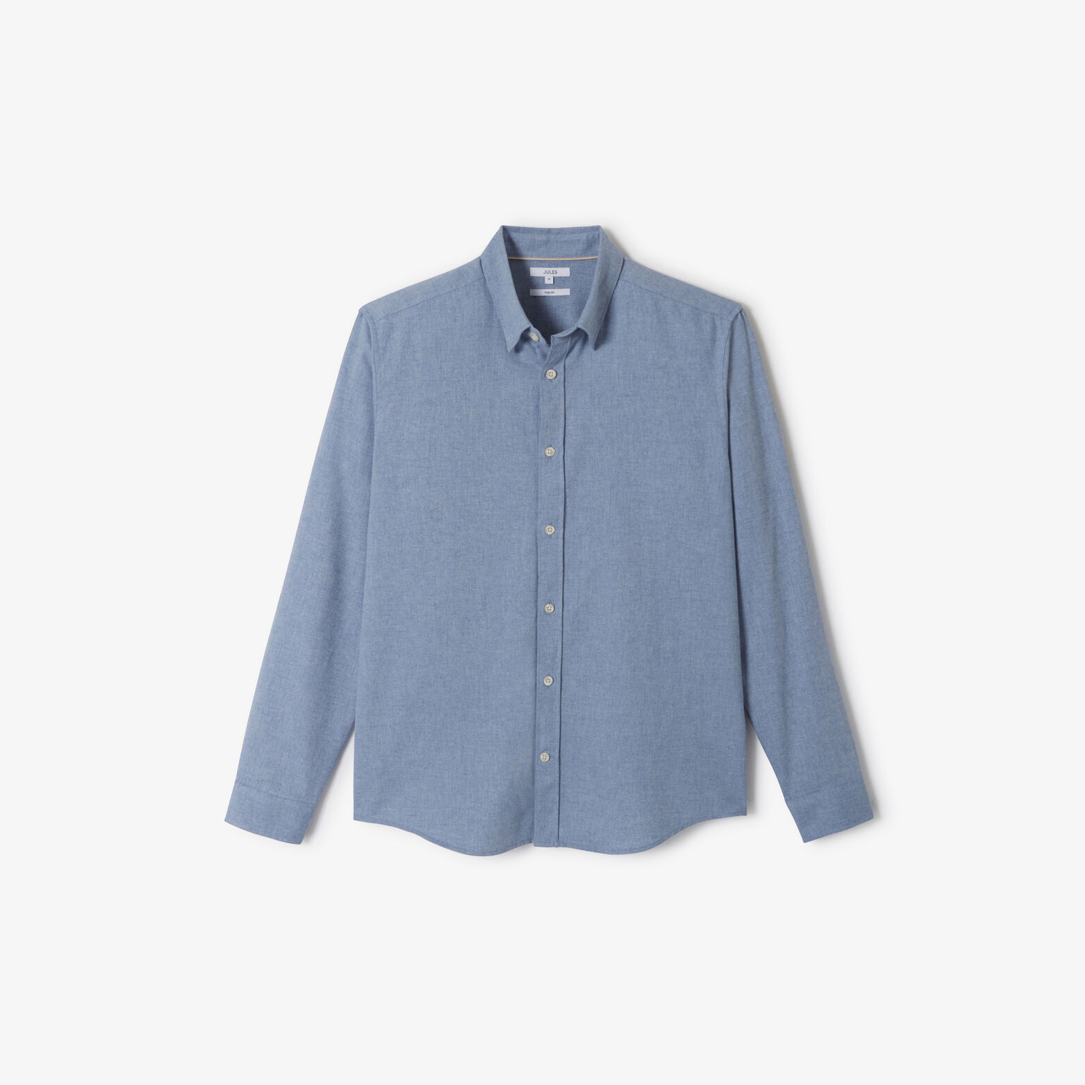 Slim fit hemd in flanelkatoen