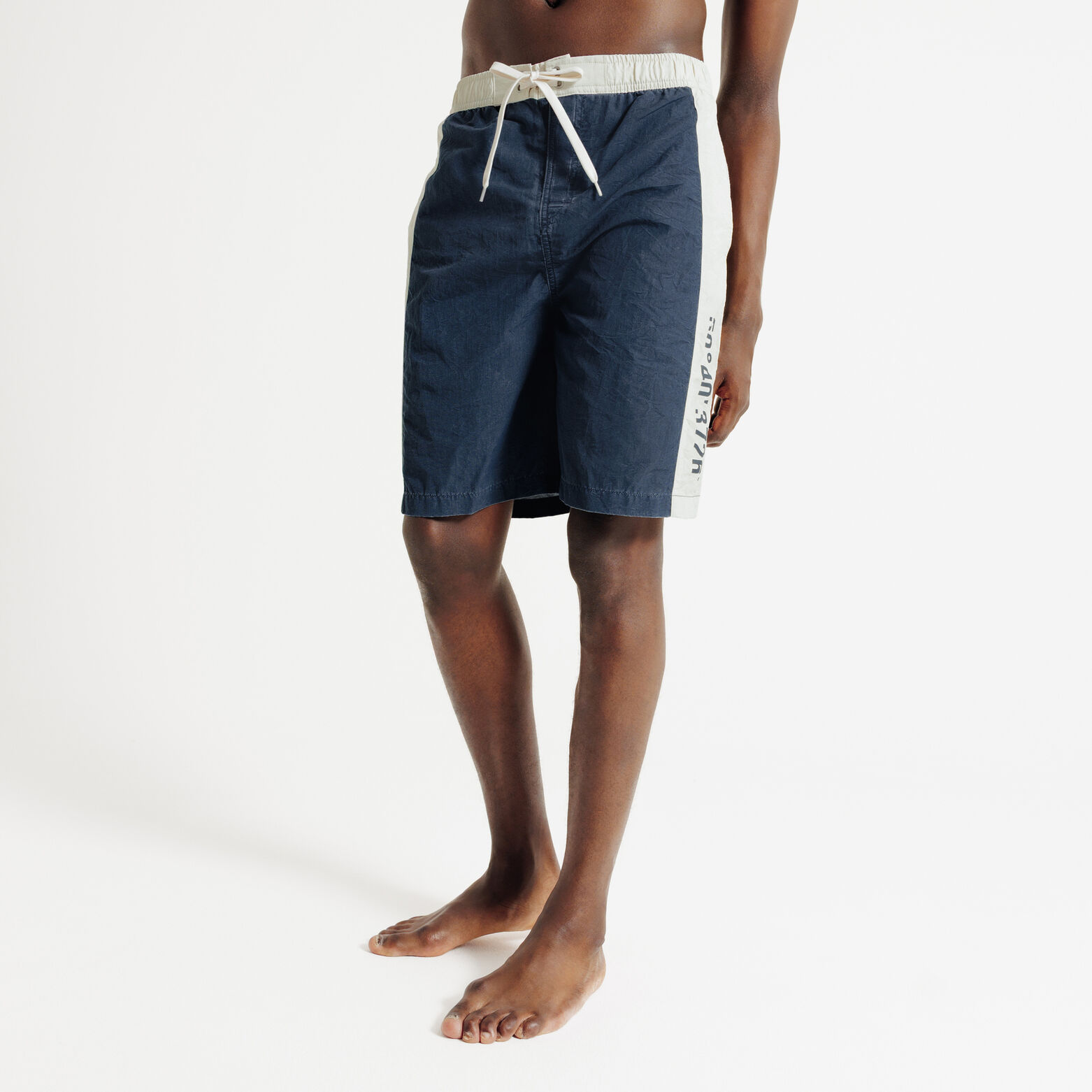 Maillot de bain long &agrave; bandes