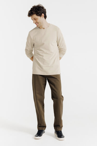 Tee shirt manches longues mati&egrave;re douce