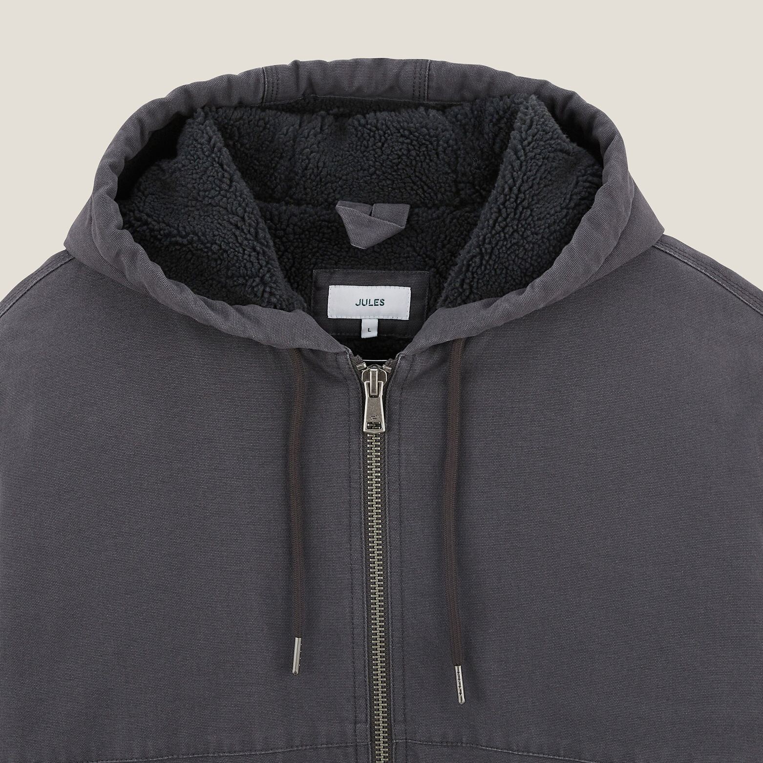 Blouson &agrave; capuche en coton