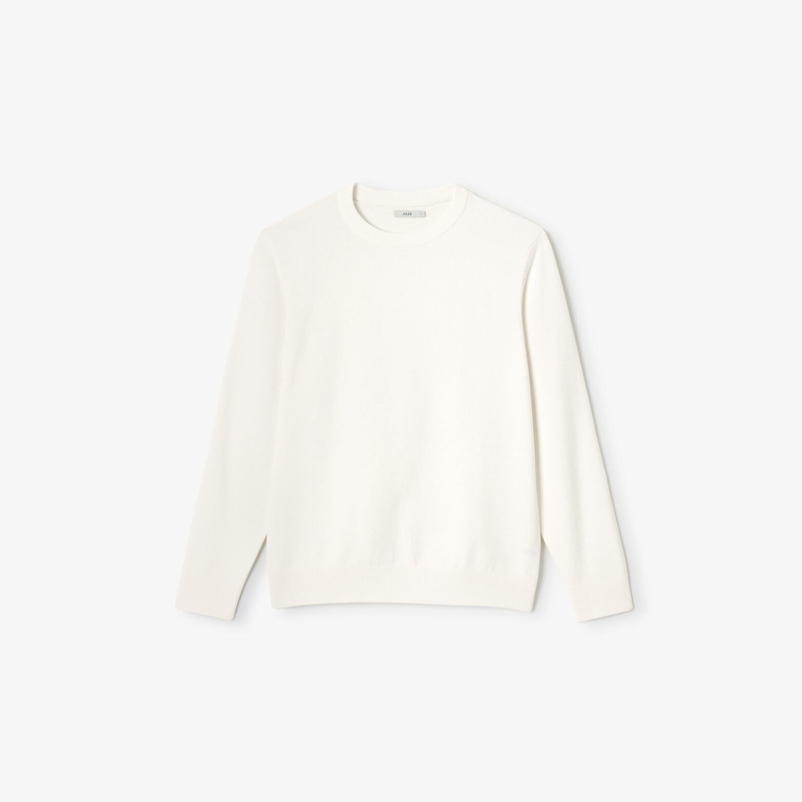 Trui ronde hals in fantasie-stekenpatroon