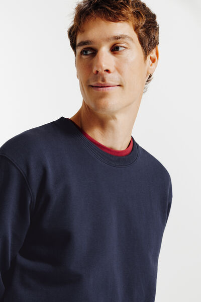 Sweat col rond uni