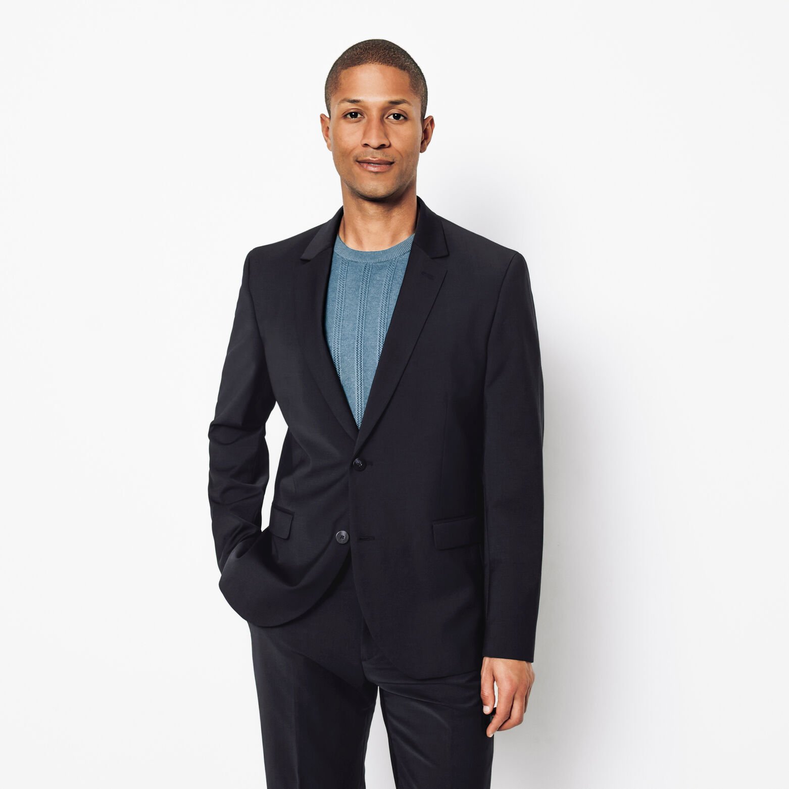 Costume 2 pi&egrave;ces slim - Bleu fonc&eacute;