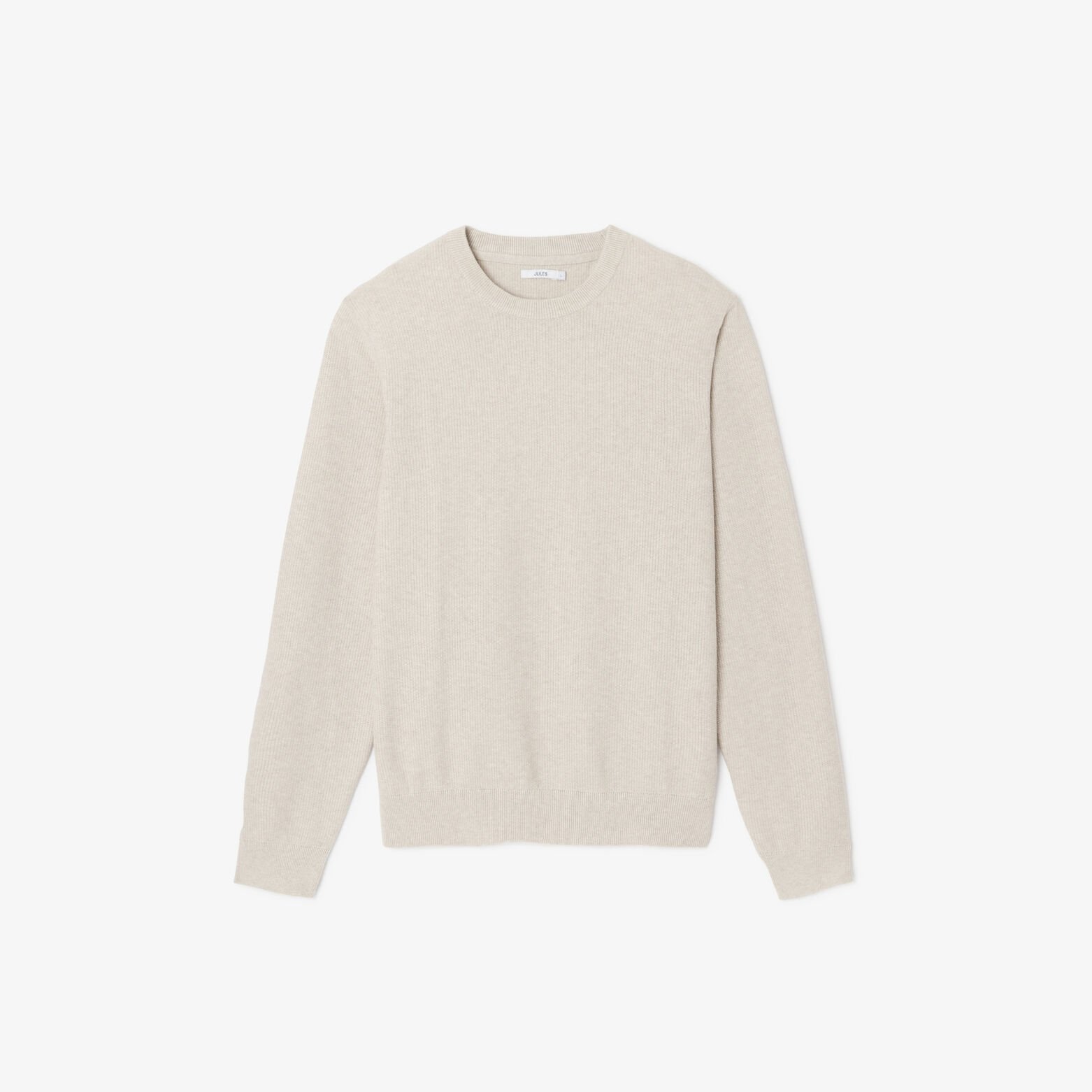 Pull col rond jeux de points fantaisie