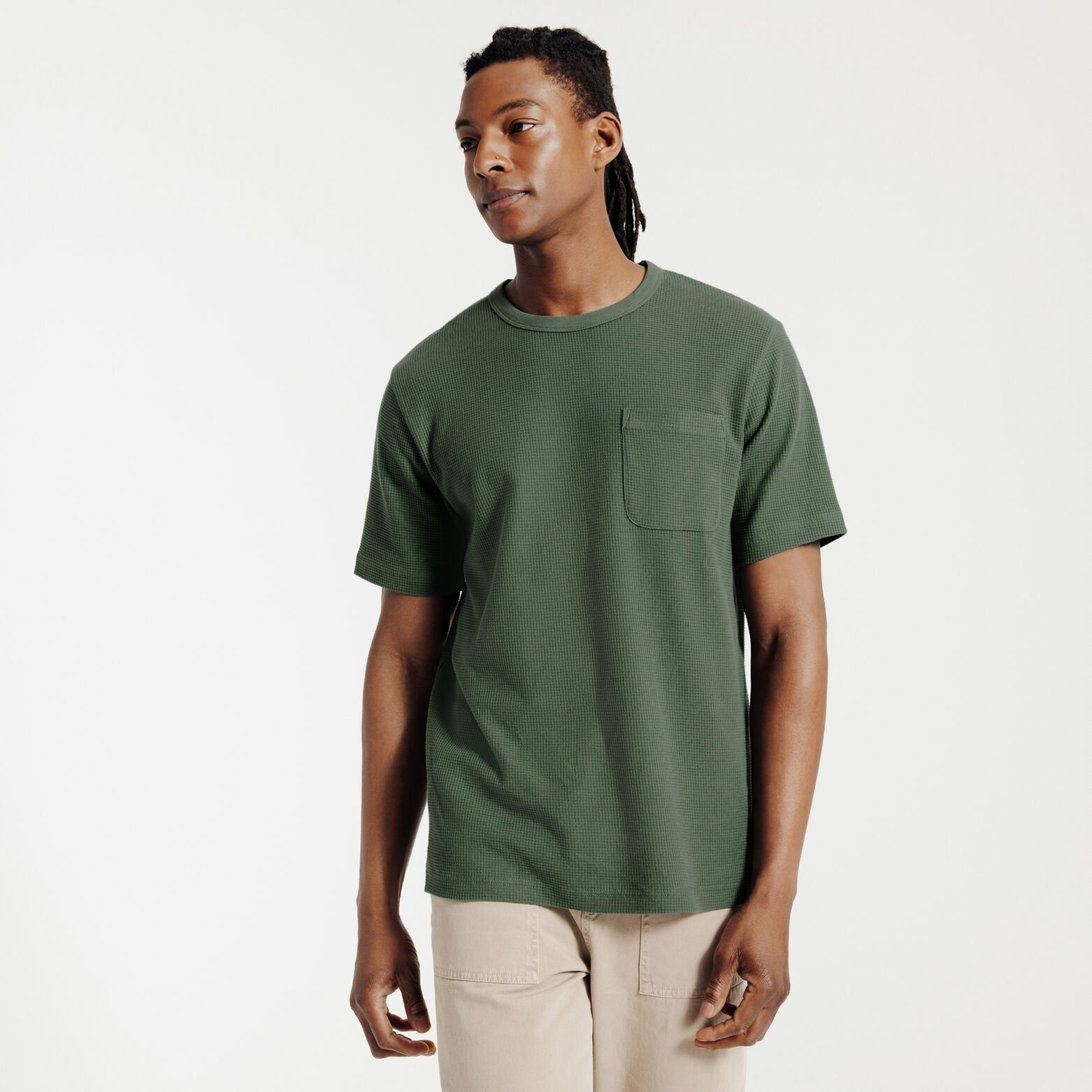 T-shirt in wafelstof