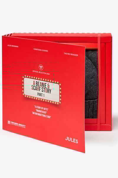Geschenkbox Engelse versie muts en sjaal