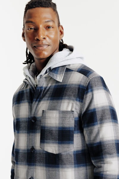 Surchemise doubl&eacute;e en coton