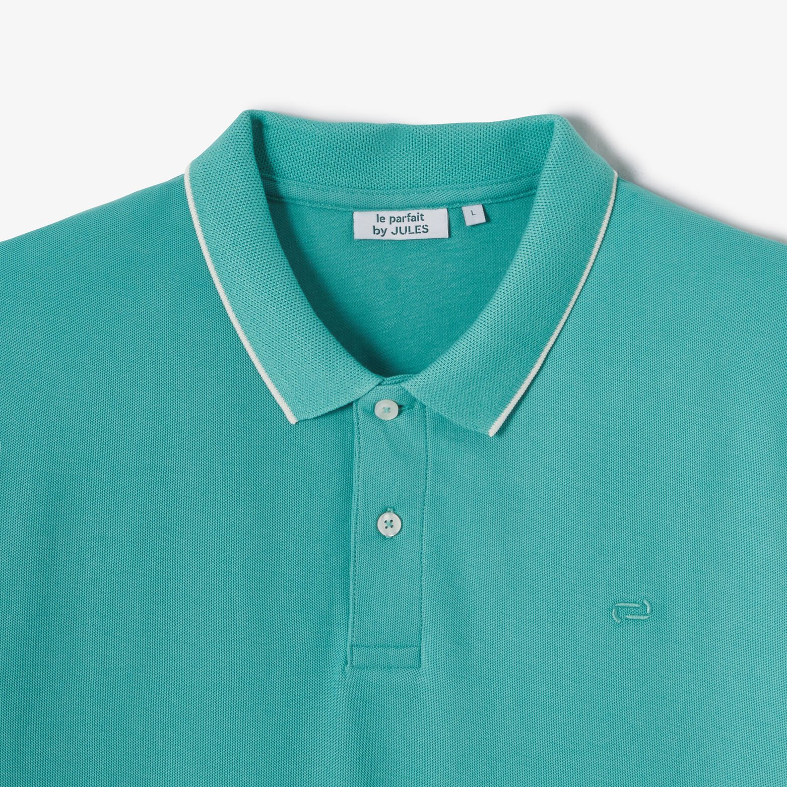 "Le Parfait by Jules" effen polo korte mouwen 