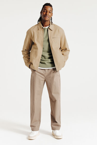 Jack voor tussenseizoen met hemdskraag