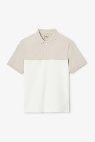 Polo manches courtes colorblock