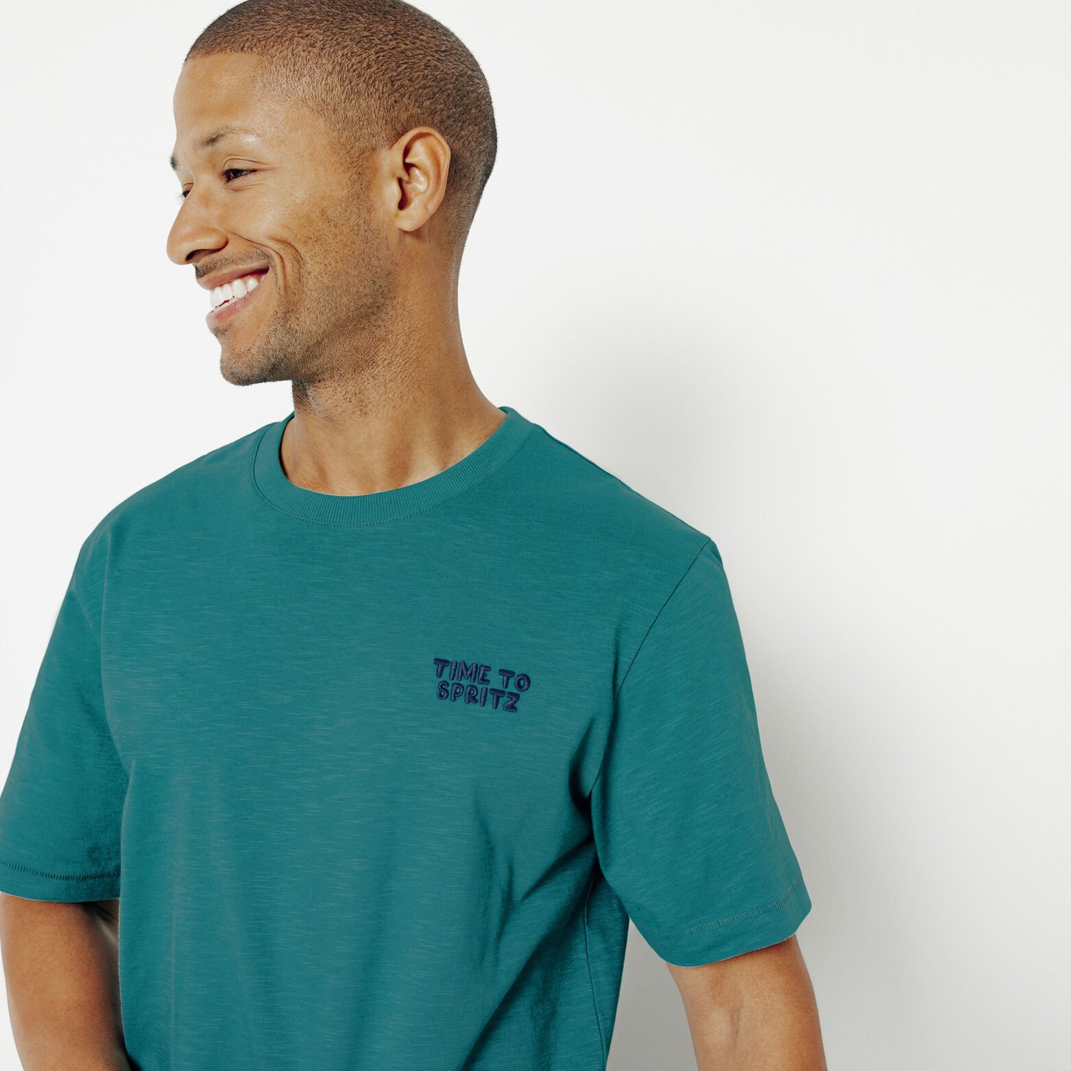 Tee shirt brod&eacute; en coton