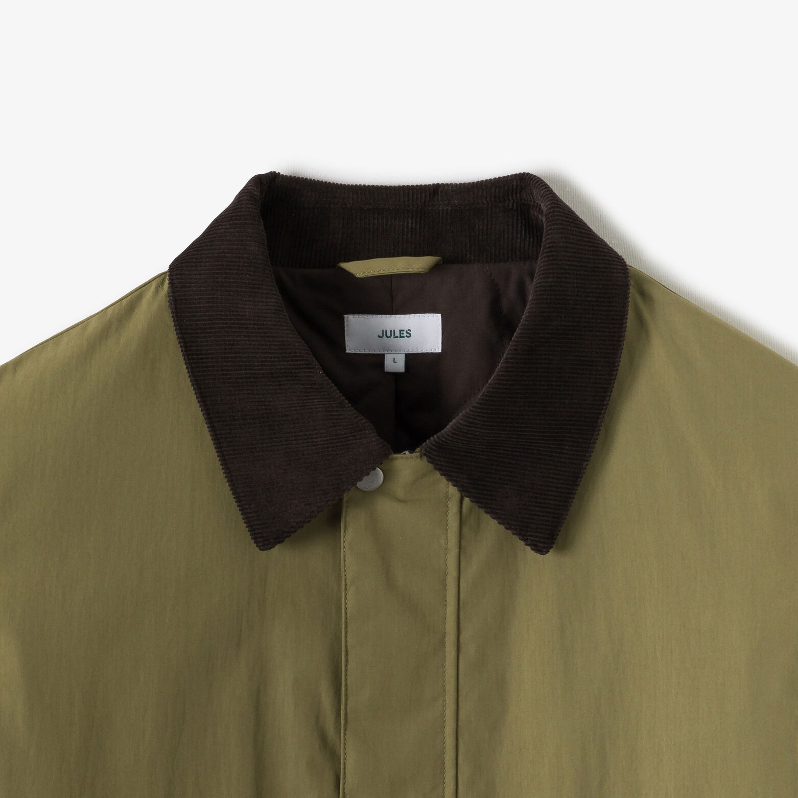 Blouson col chemise velours