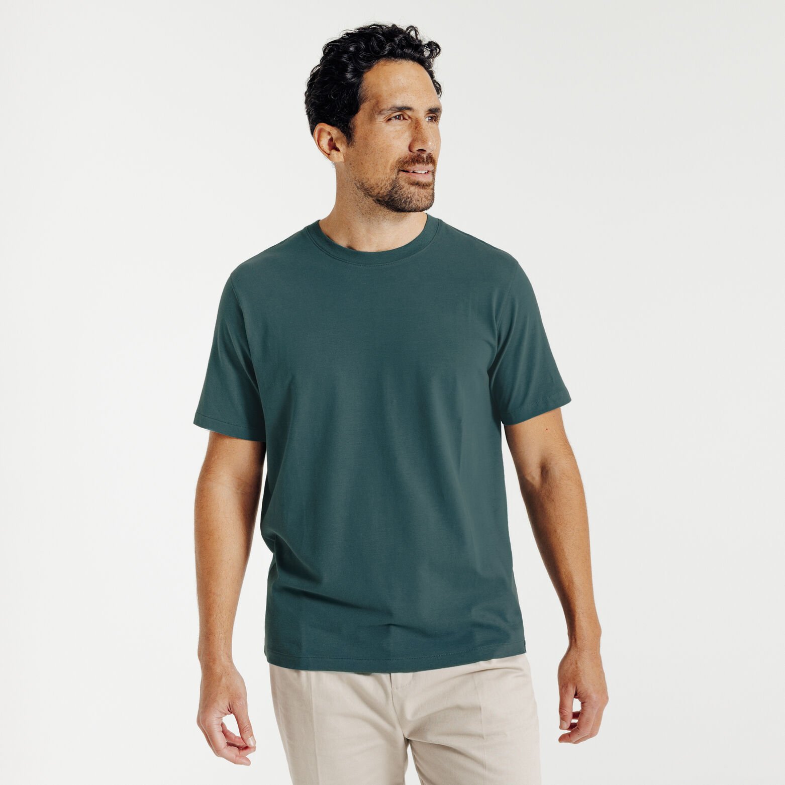 T-shirt ronde hals in zachte stof